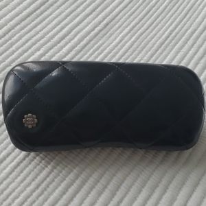 Chanel Quilted Glasses Case w/cloth+bag